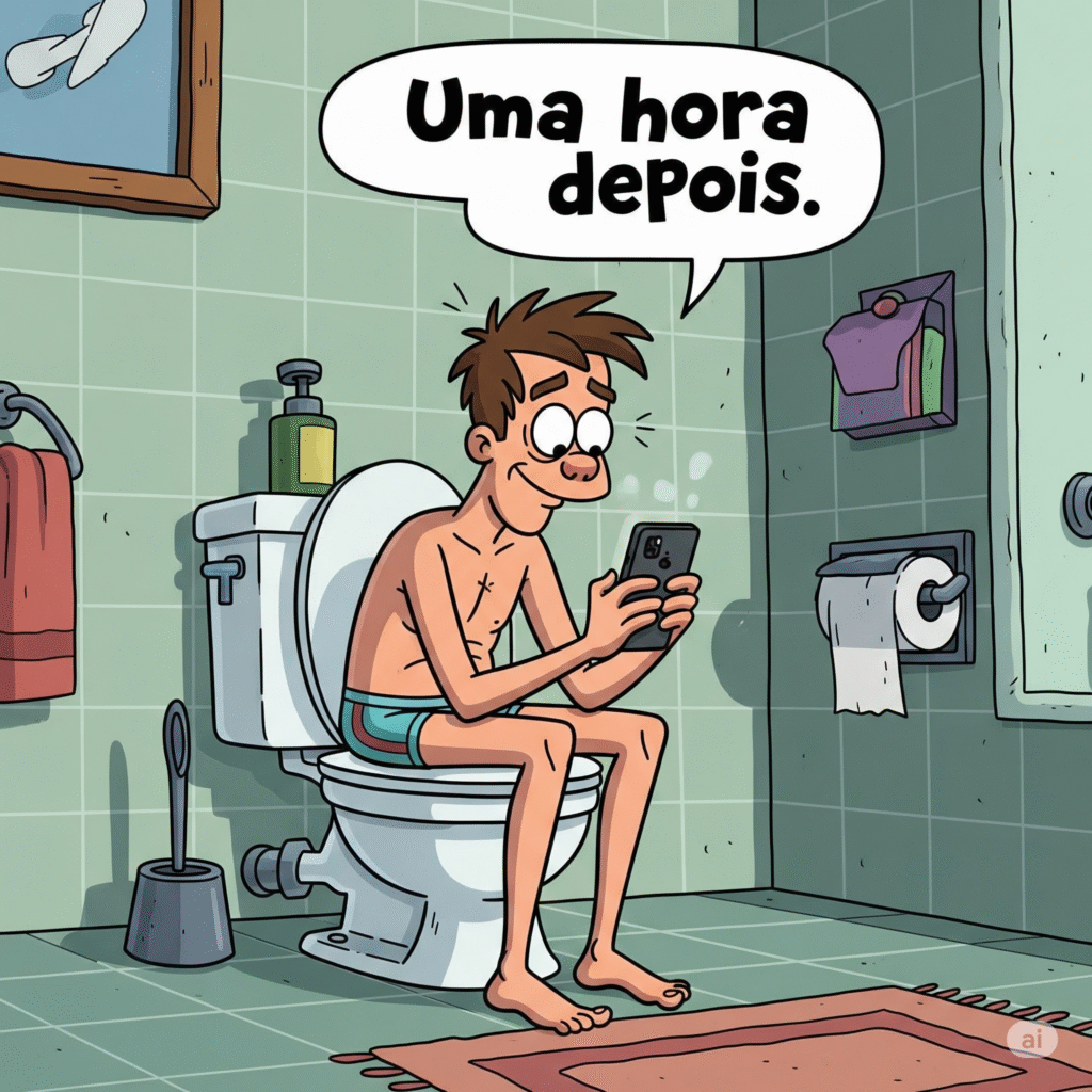 uma hora depois...
