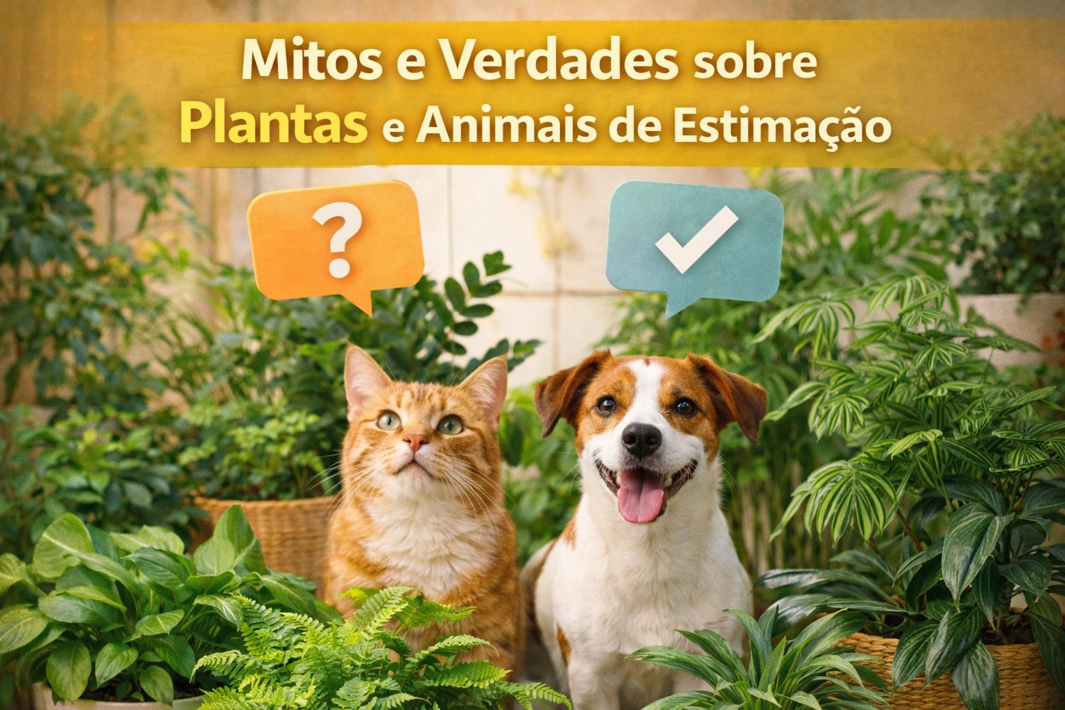 Mitos e Verdades sobre Plantas e Animais de estimação