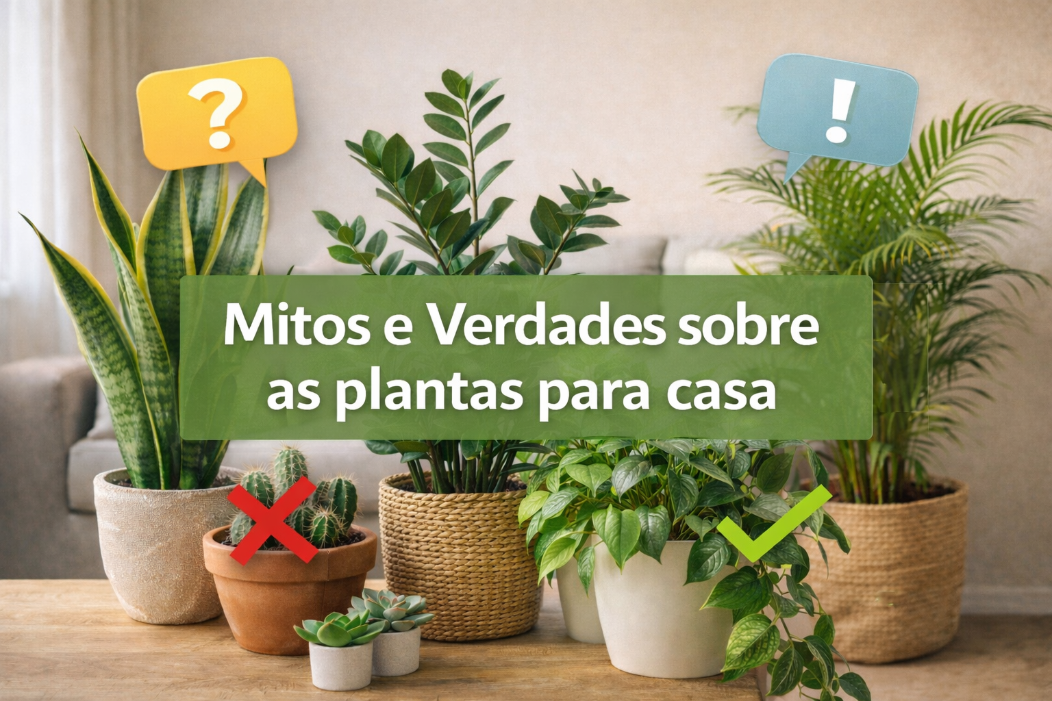 Mitos e Verdades sobre as plantas