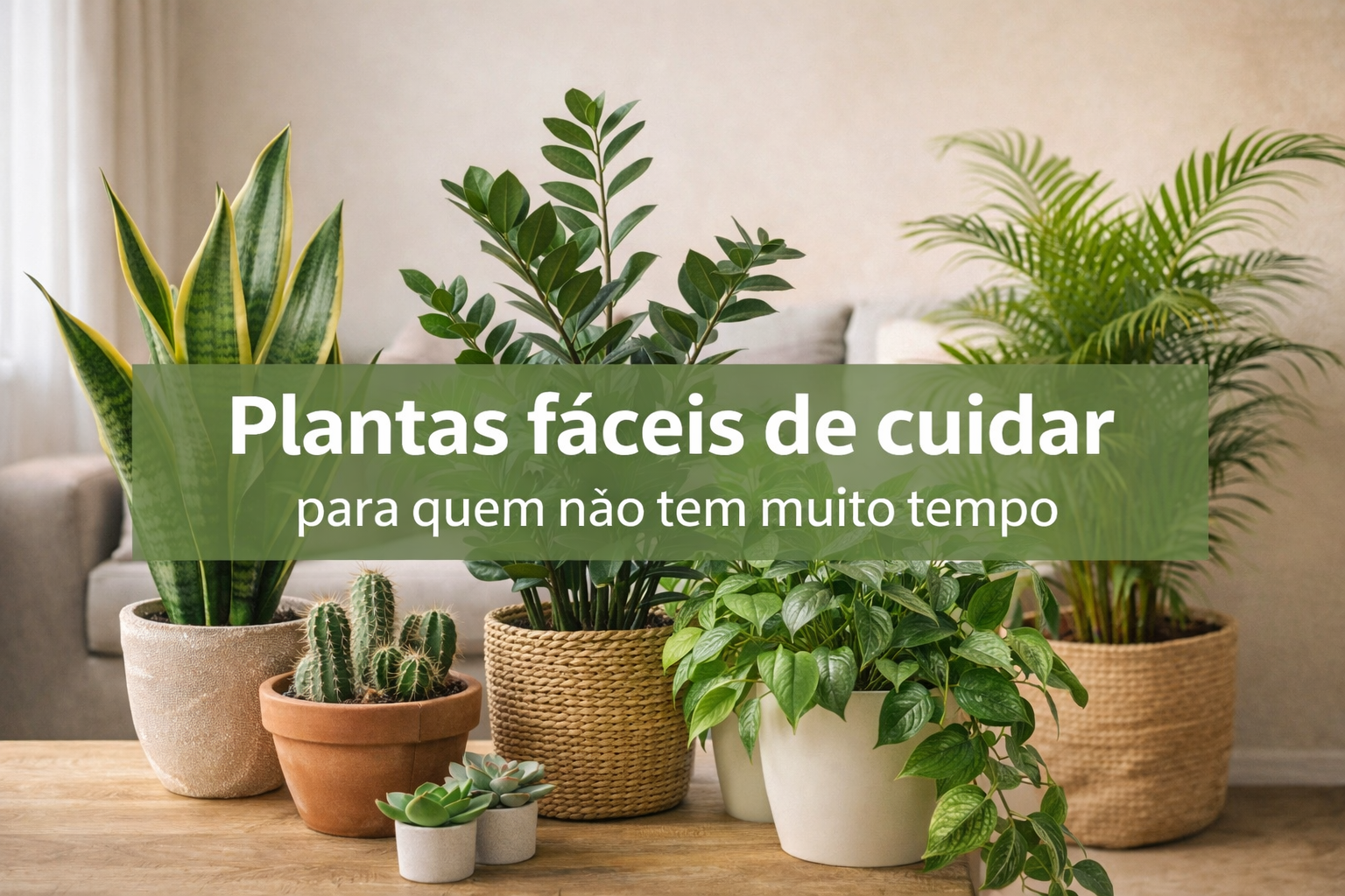 Plantas fáceis de cuidar